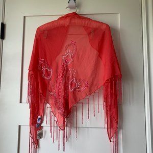 NWT Coral Sarong / Shawl
